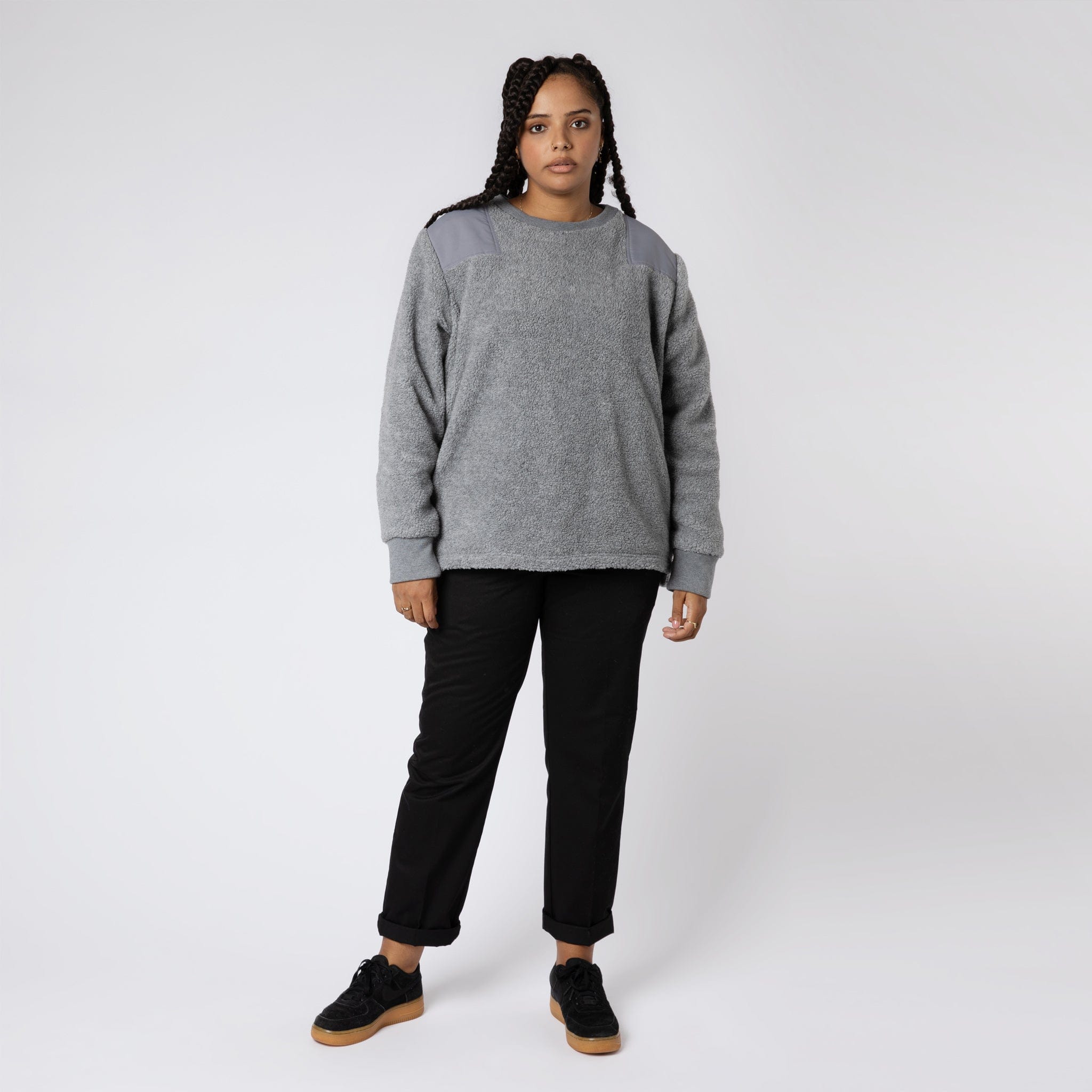 Popcorn Fleece Sweatshirt Grey