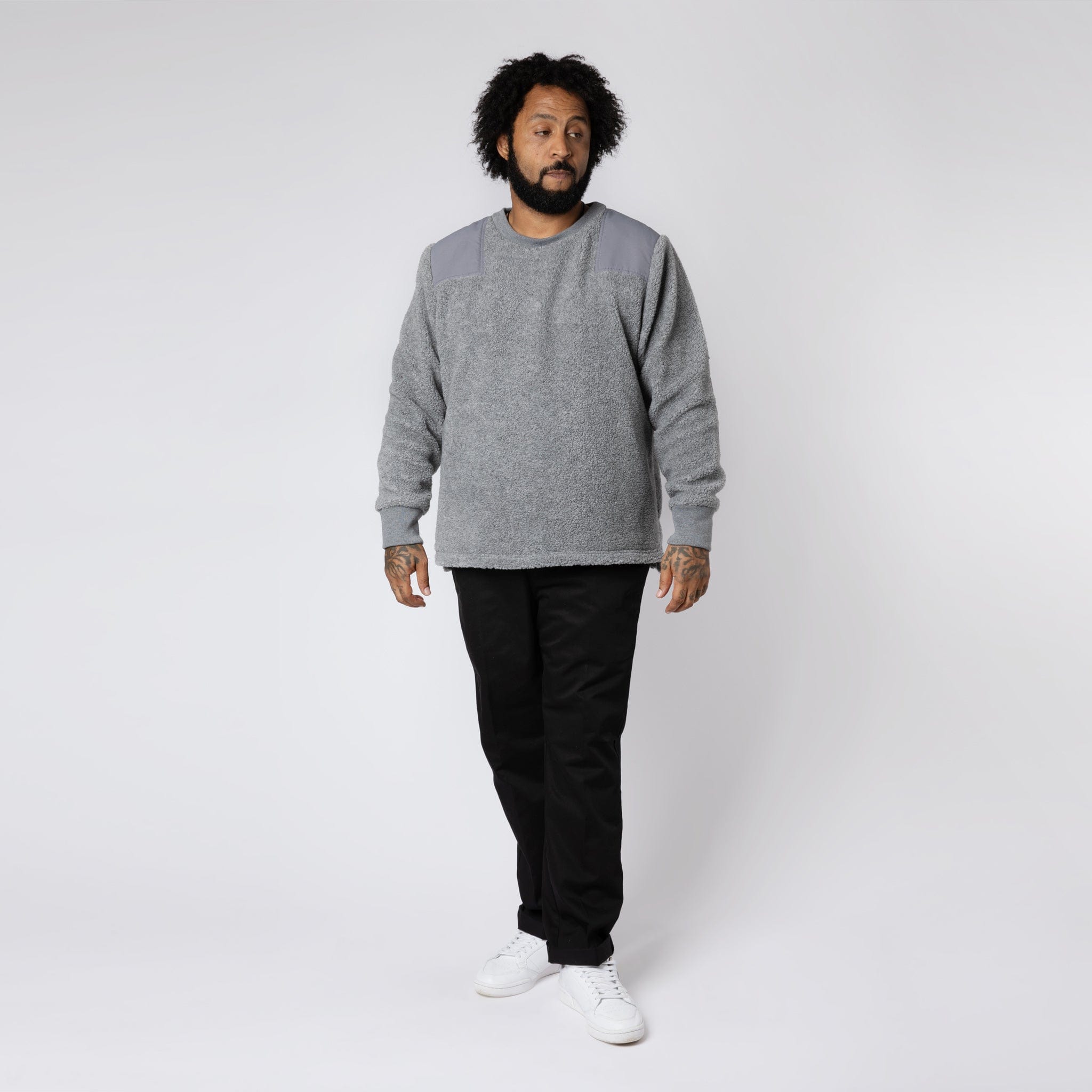 Popcorn Fleece Sweatshirt Grey