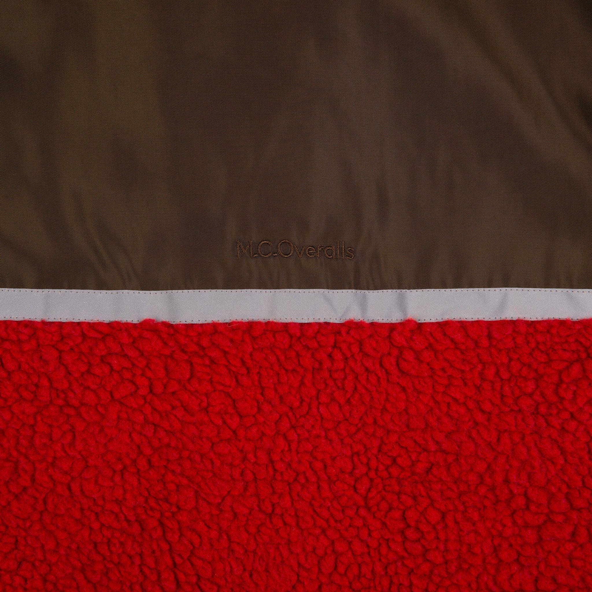 Popcorn Fleece Vest Red