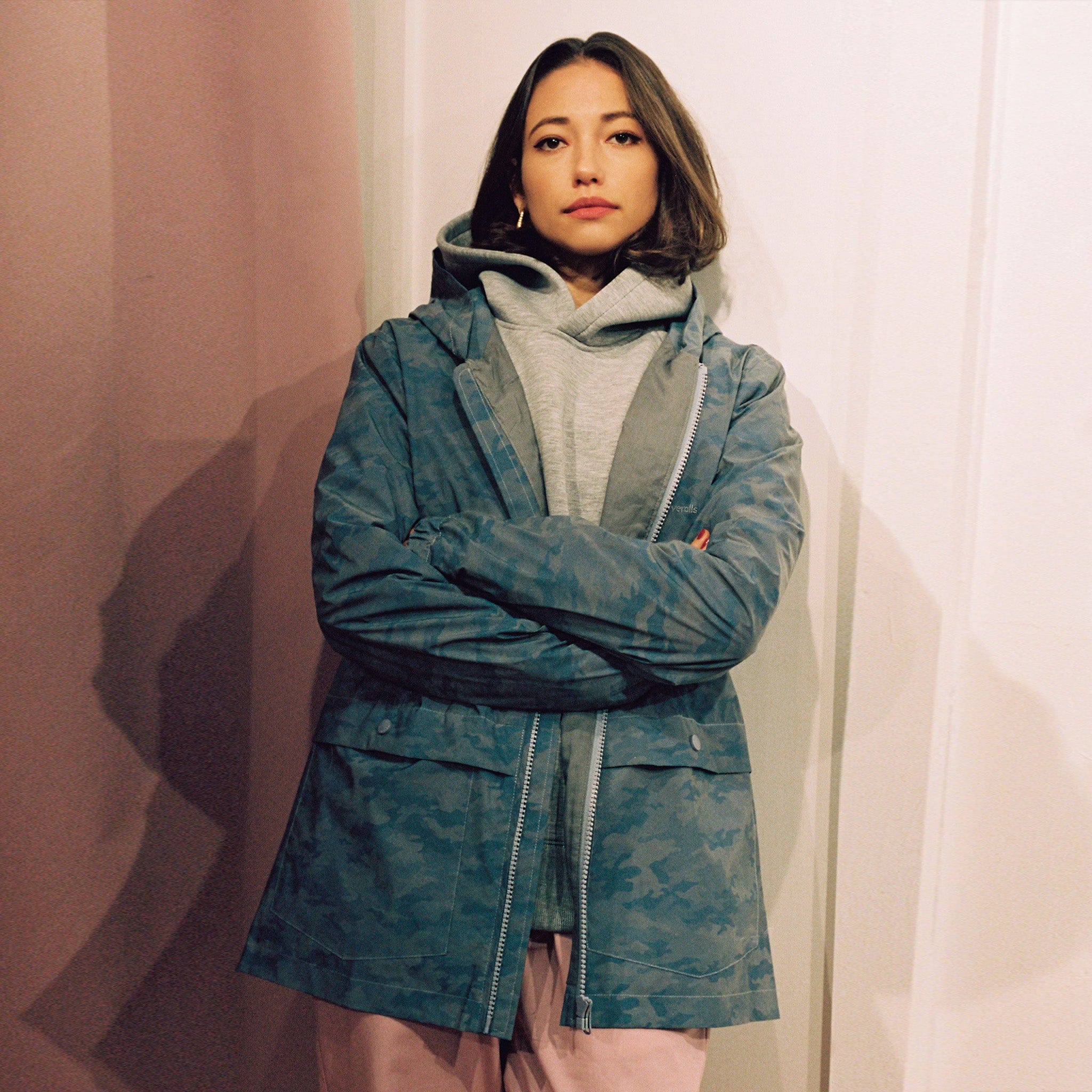 Reflective Cagoule Grey Camo