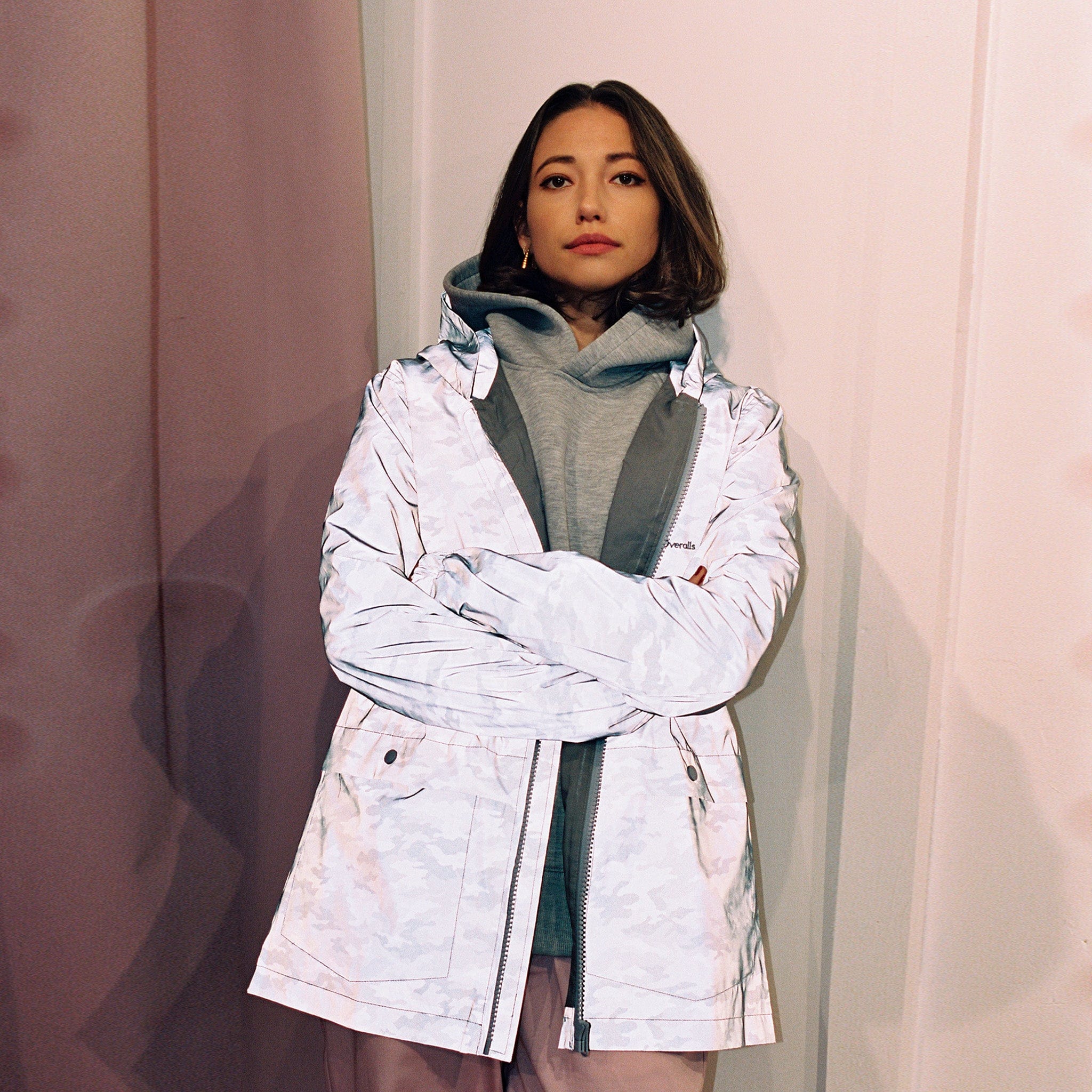 Reflective Cagoule Grey Camo