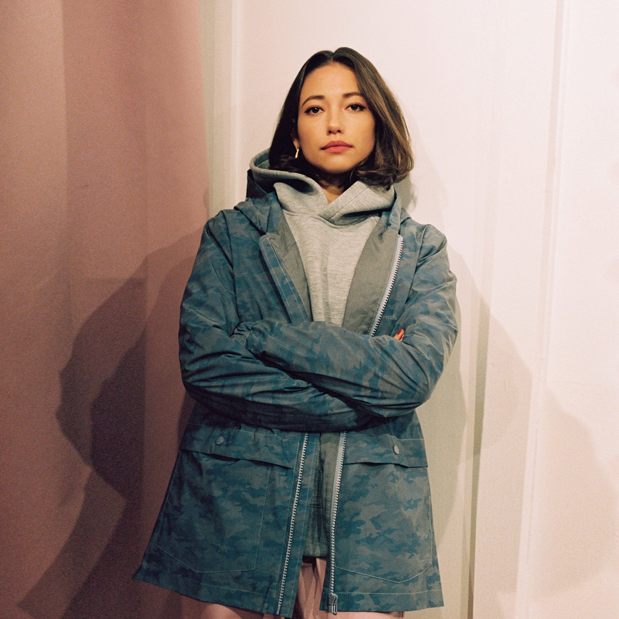 Reflective Cagoule Grey Camo