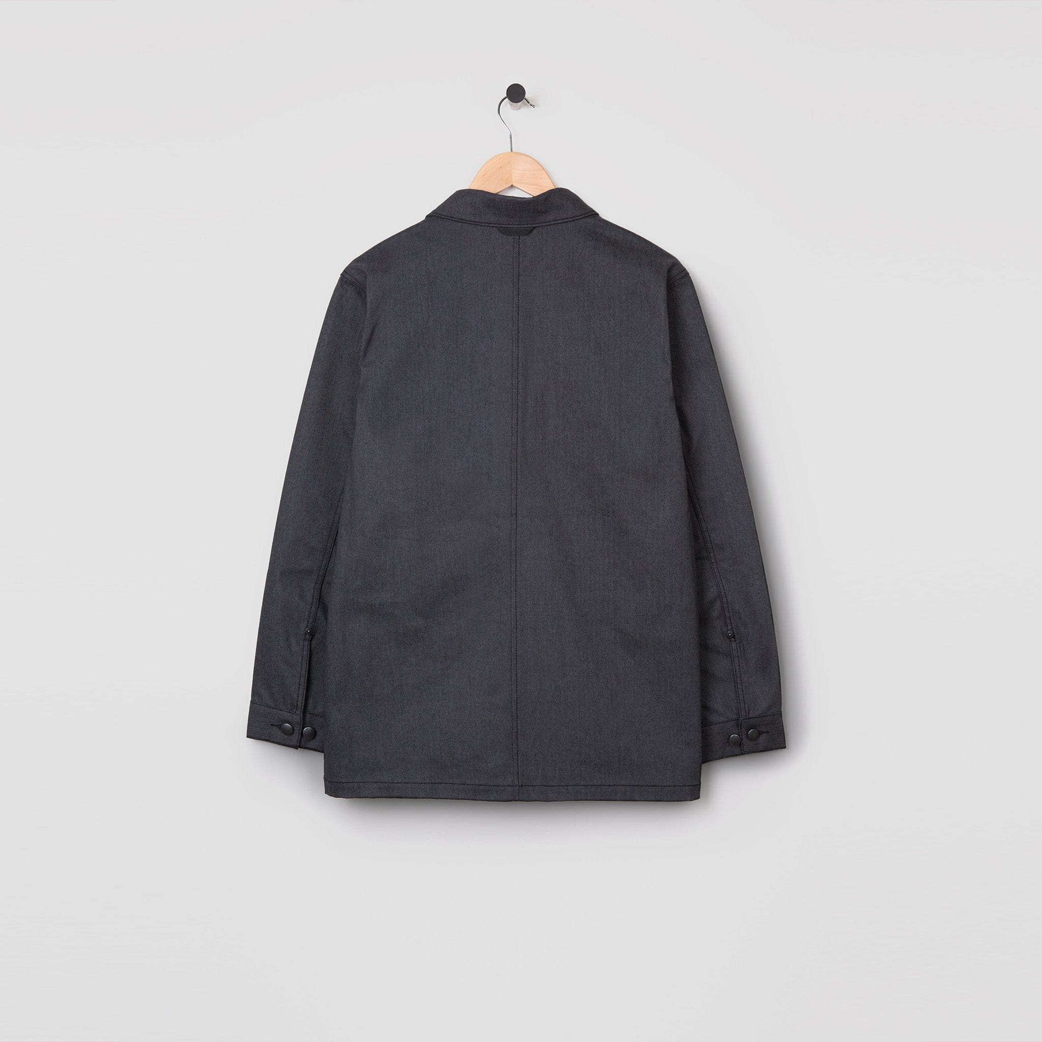 Relaxed Reflective Denim Work Jacket Dark Grey