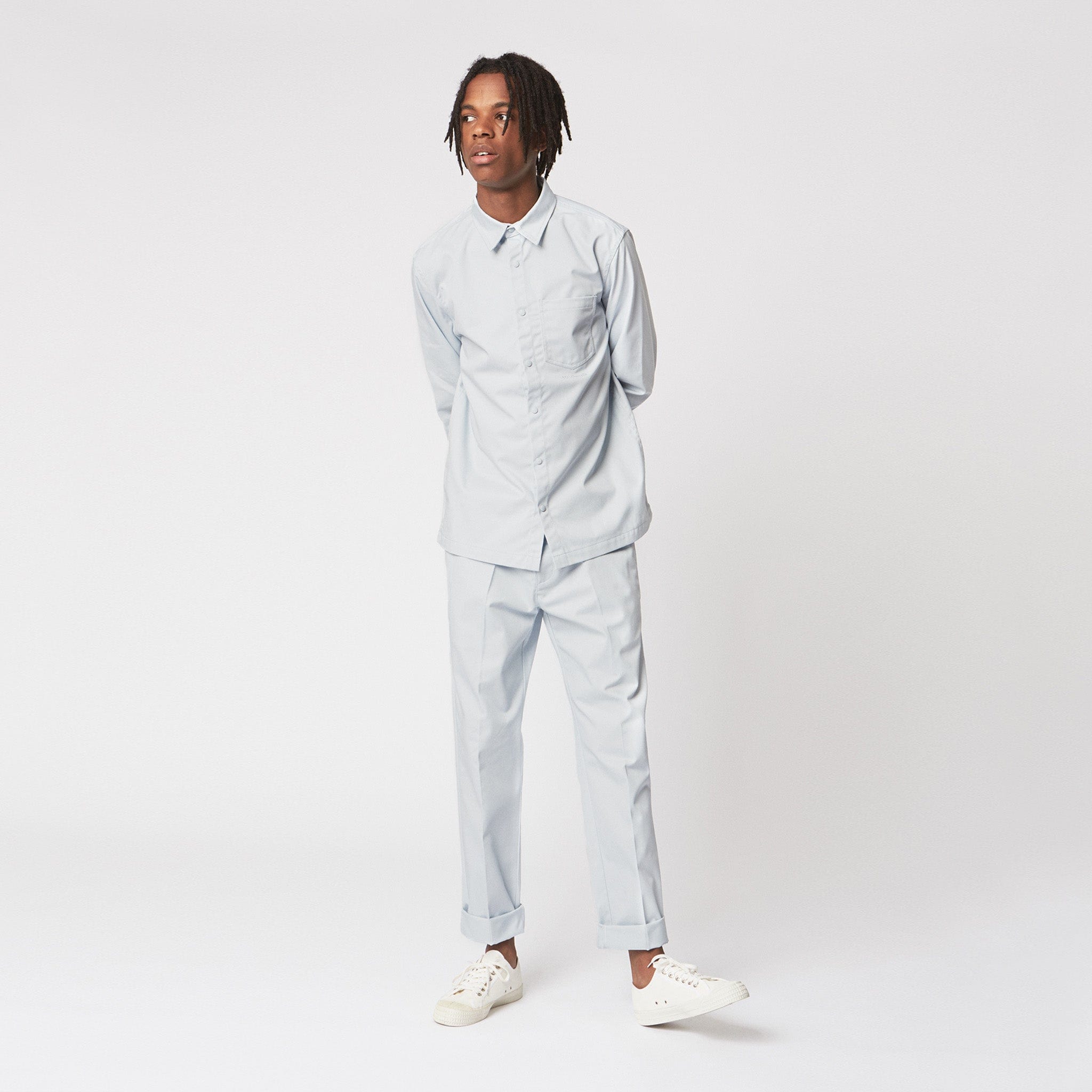 Slim-Fit Work Trousers Illusion Blue