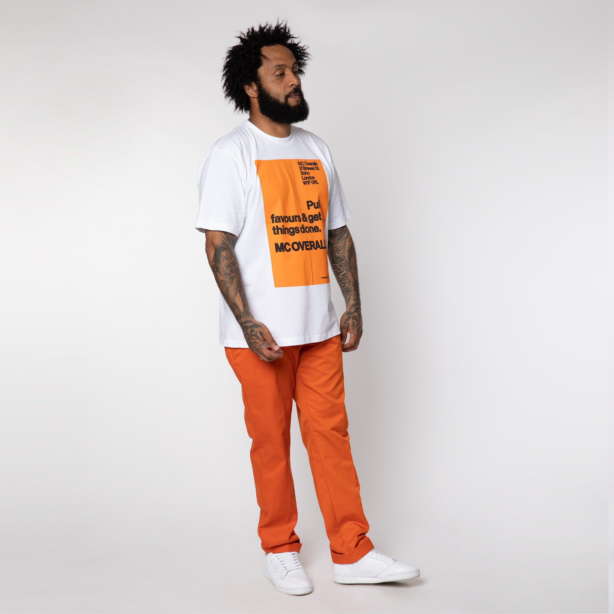 Slim-Fit Work Trousers Orange