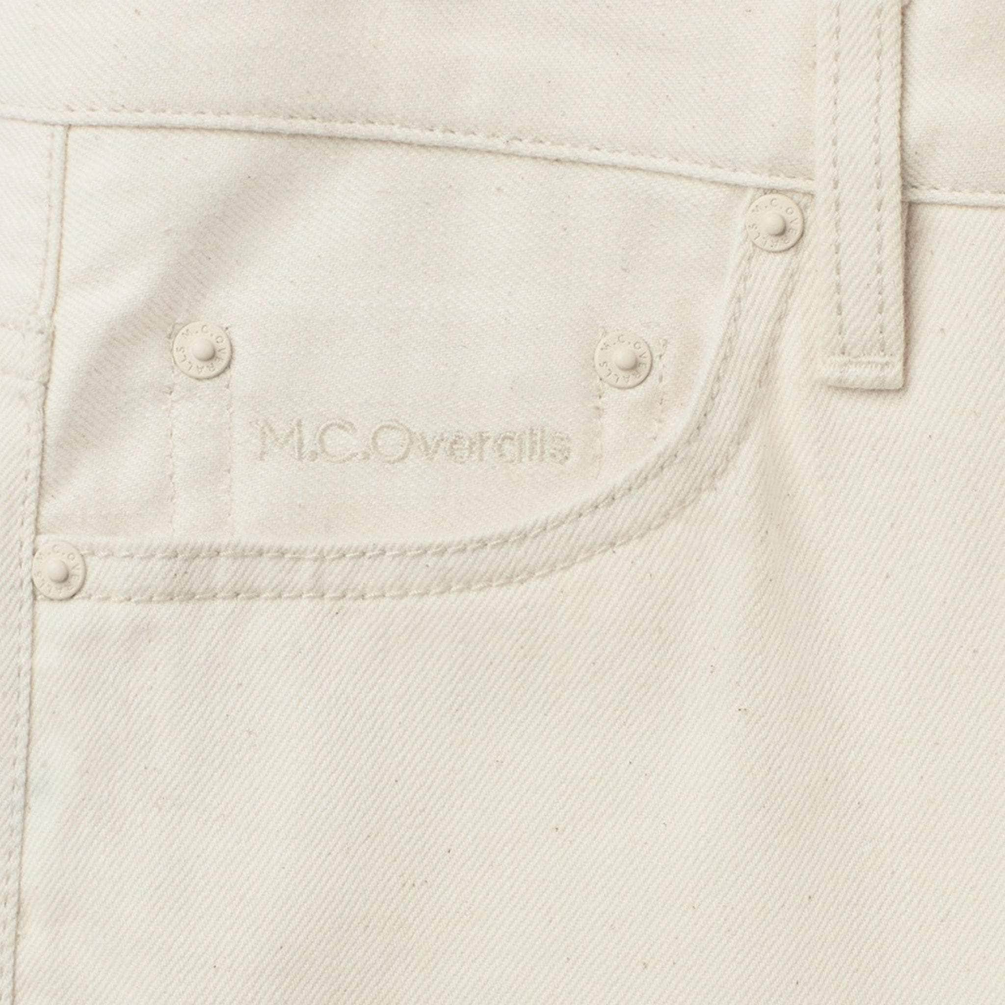 Slim Leg Denim Jeans Oatmeal