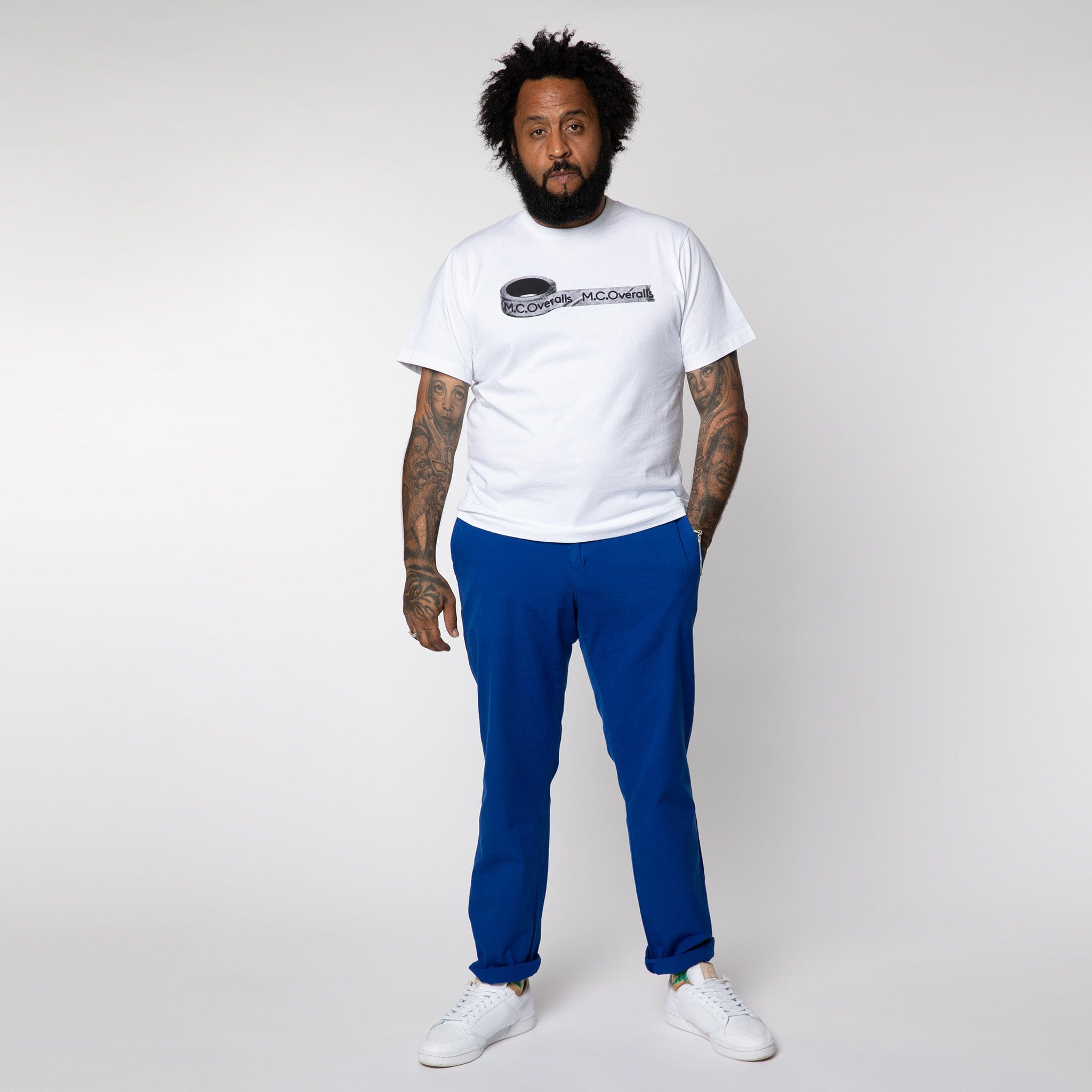 Tape Roll S/S T-Shirt White