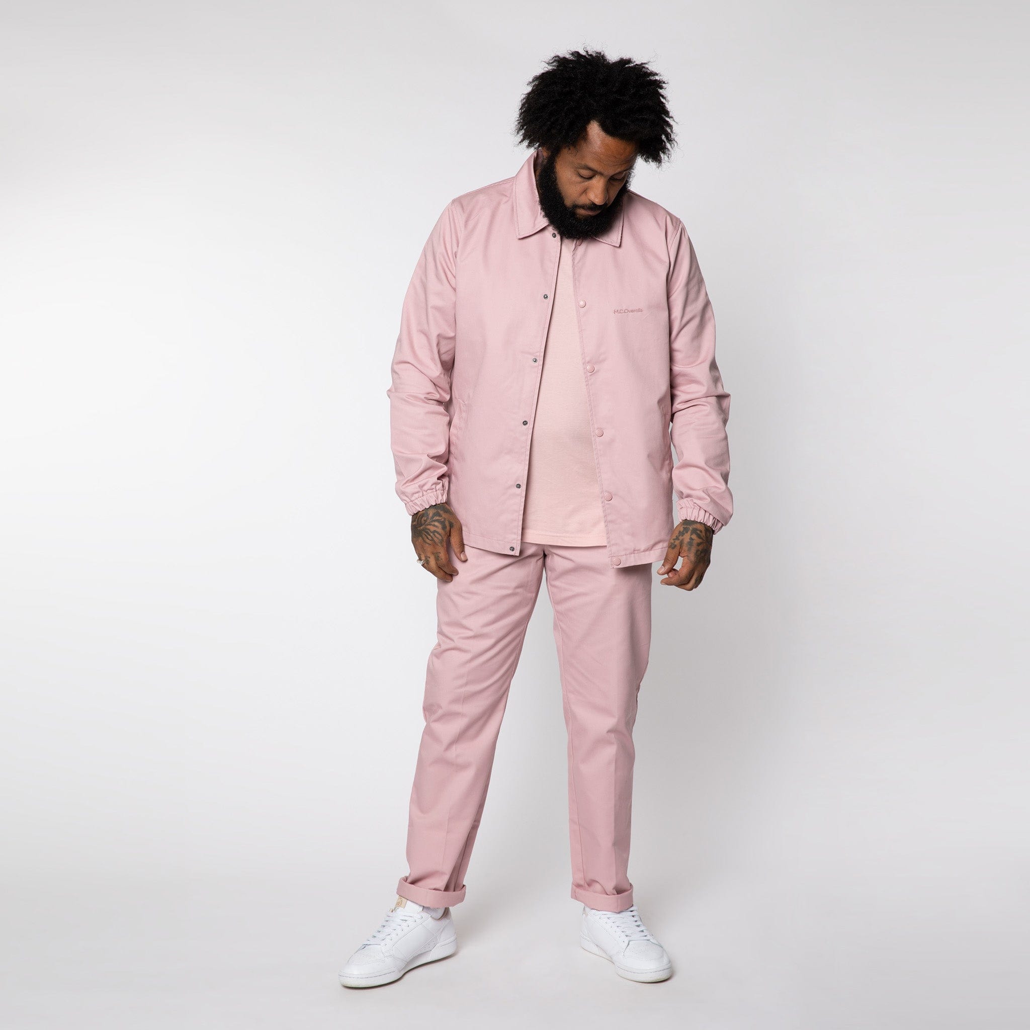 Fitted Coach Jacket Dusty Pink