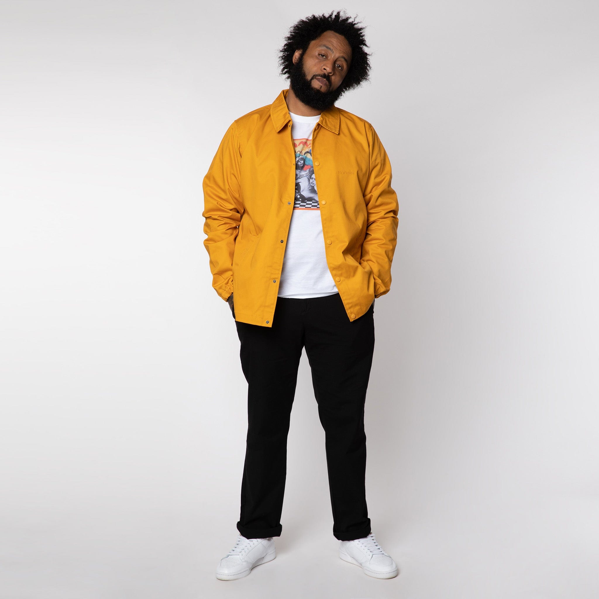 Fitted Coach Jacket Mustard Yellow – M.C.Overalls