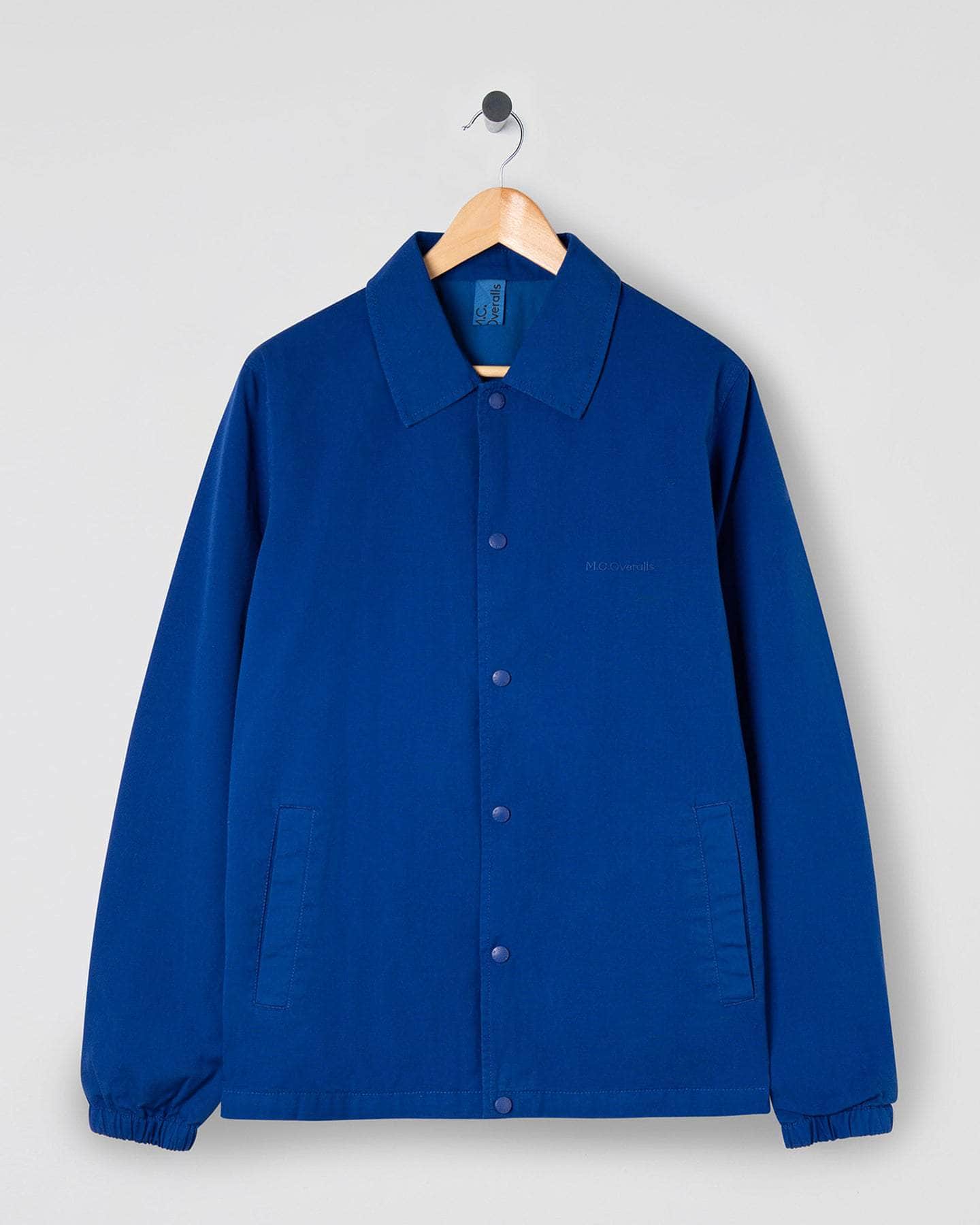 Lightweight Cotton Coach Jacket Royal Blue
