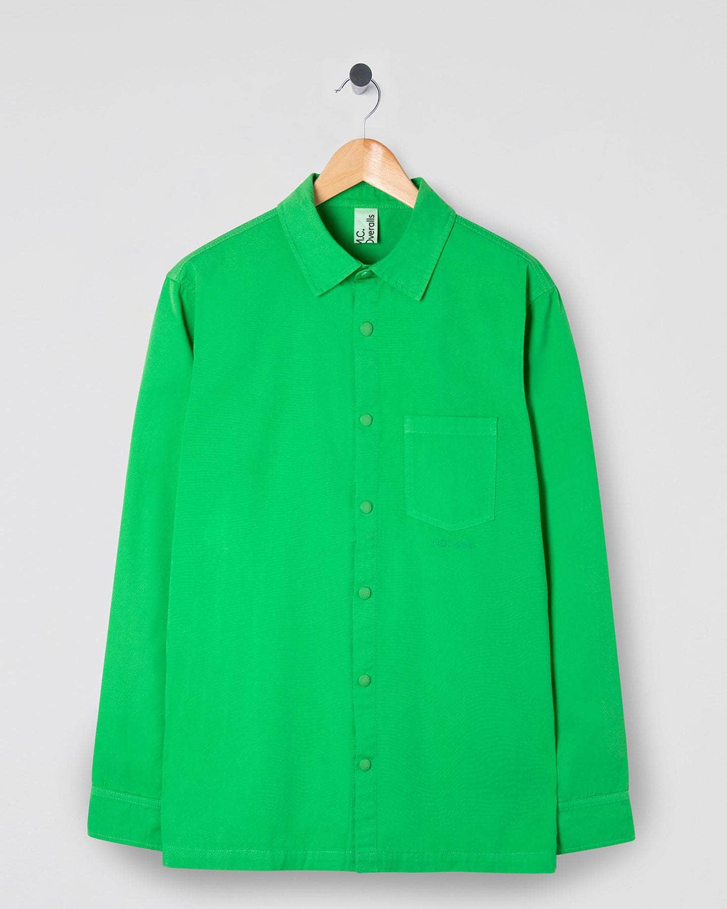 Lightweight Cotton Snap Shirt Acid Green