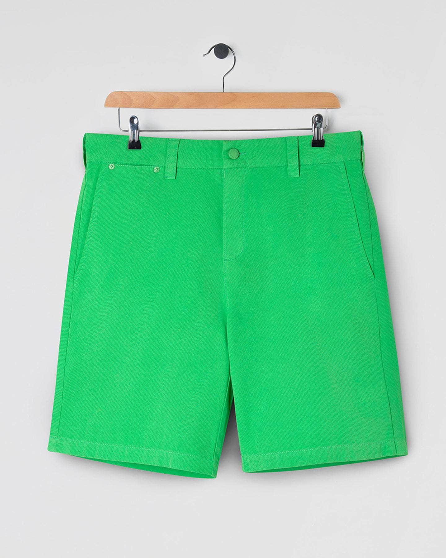 Lightweight Cotton Shorts Acid Green