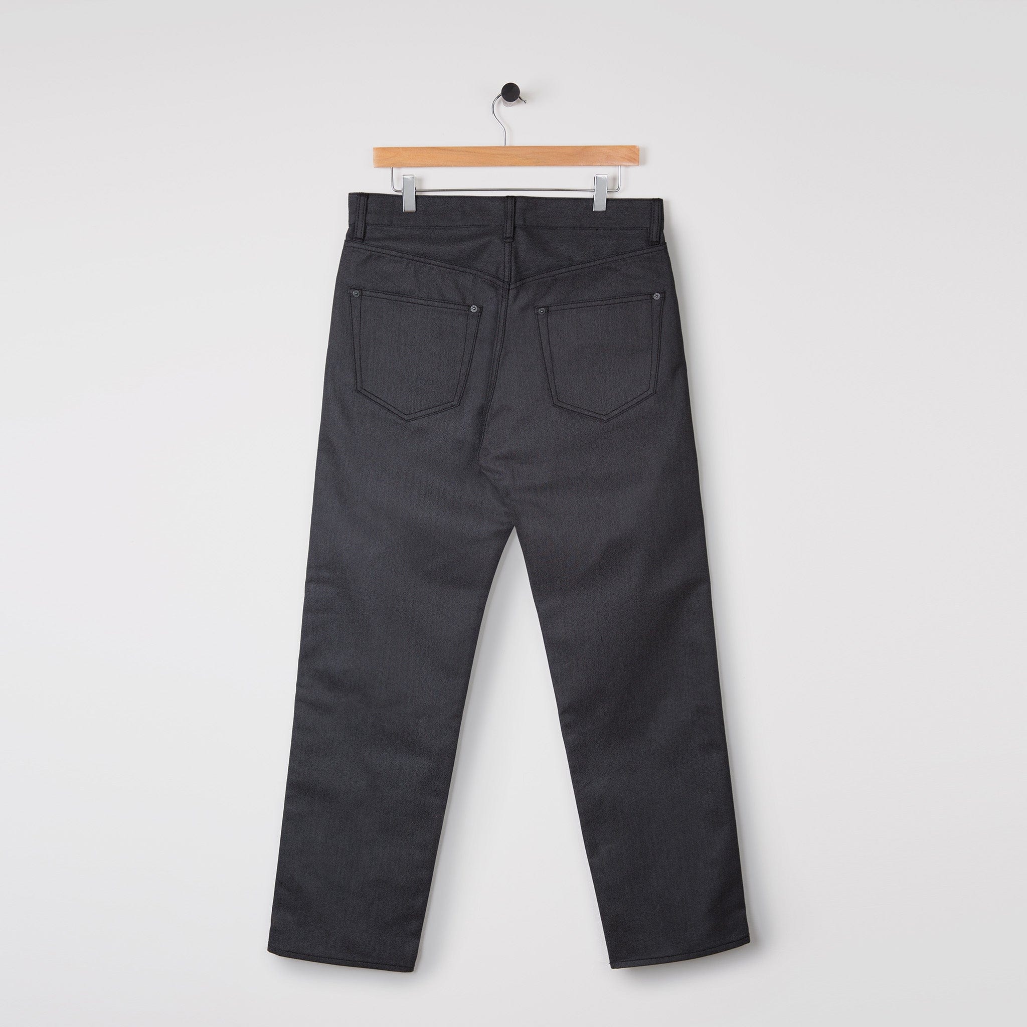 Reflective 5 Pocket Regular Fit Denim Jean Dark Grey