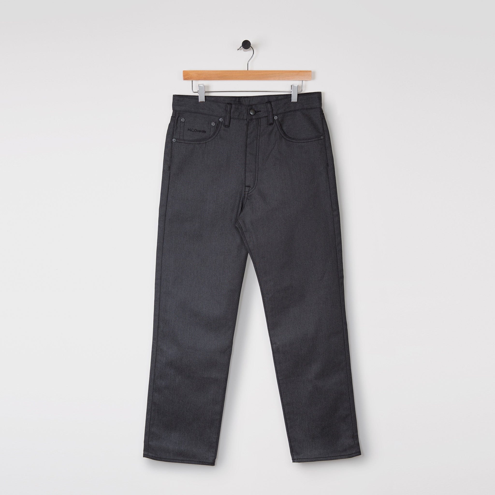 Reflective 5 Pocket Regular Fit Denim Jean Dark Grey