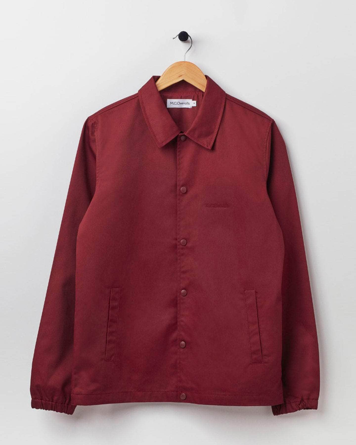 Fitted Coach Jacket Burgundy