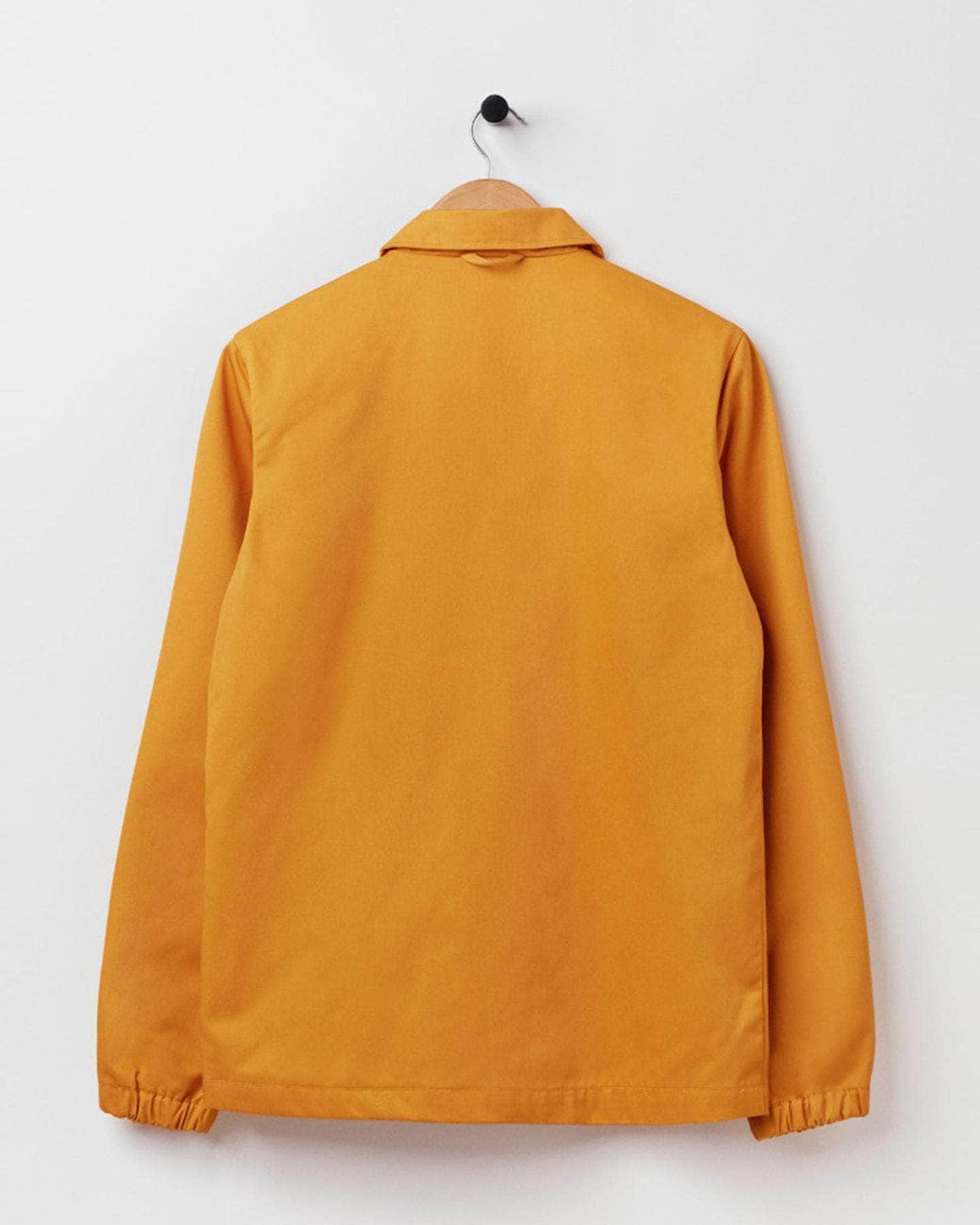 Fitted Coach Jacket Mustard Yellow