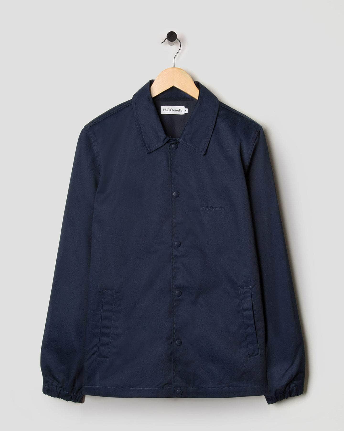 Fitted Coach Jacket Navy