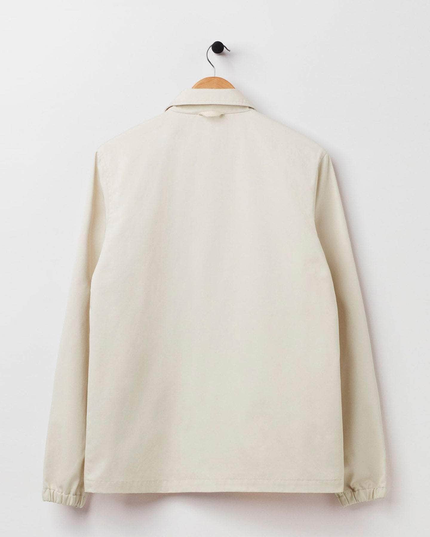 Fitted Coach Jacket Oatmeal