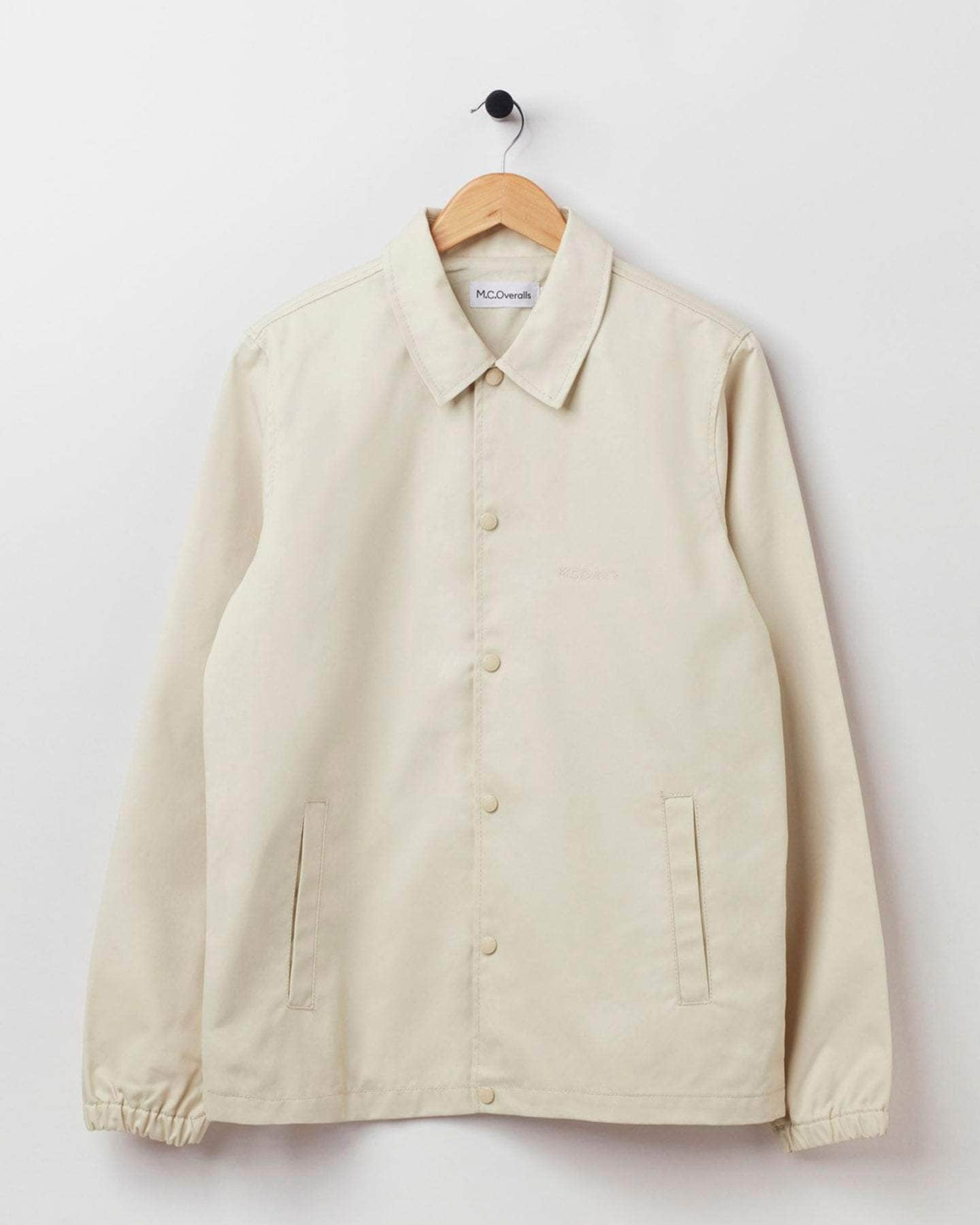 Fitted Coach Jacket Oatmeal