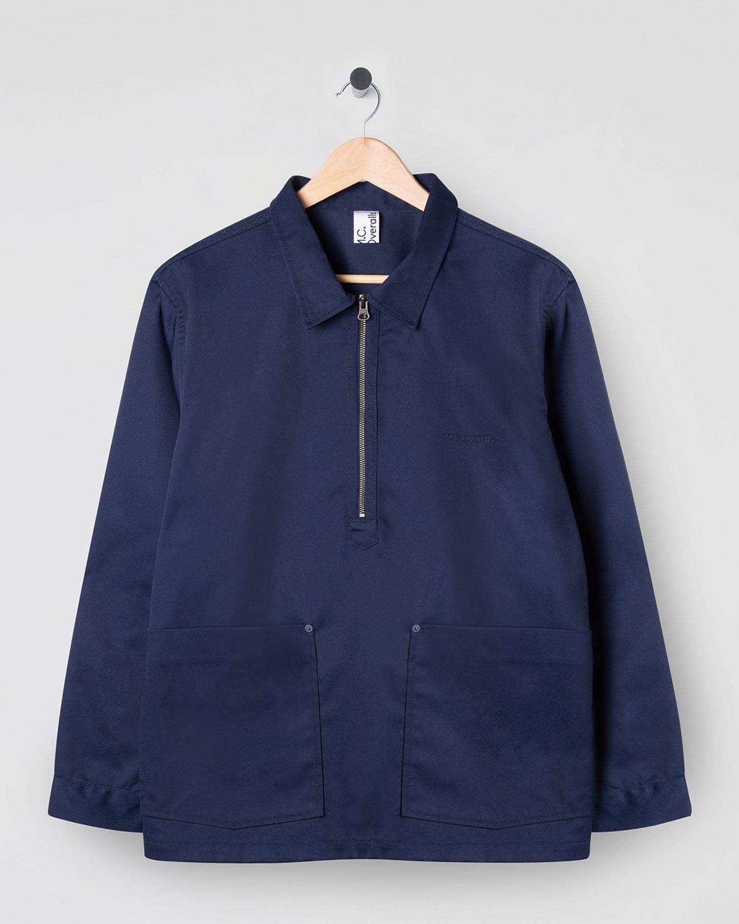 Half-Zip Utility Smock Navy