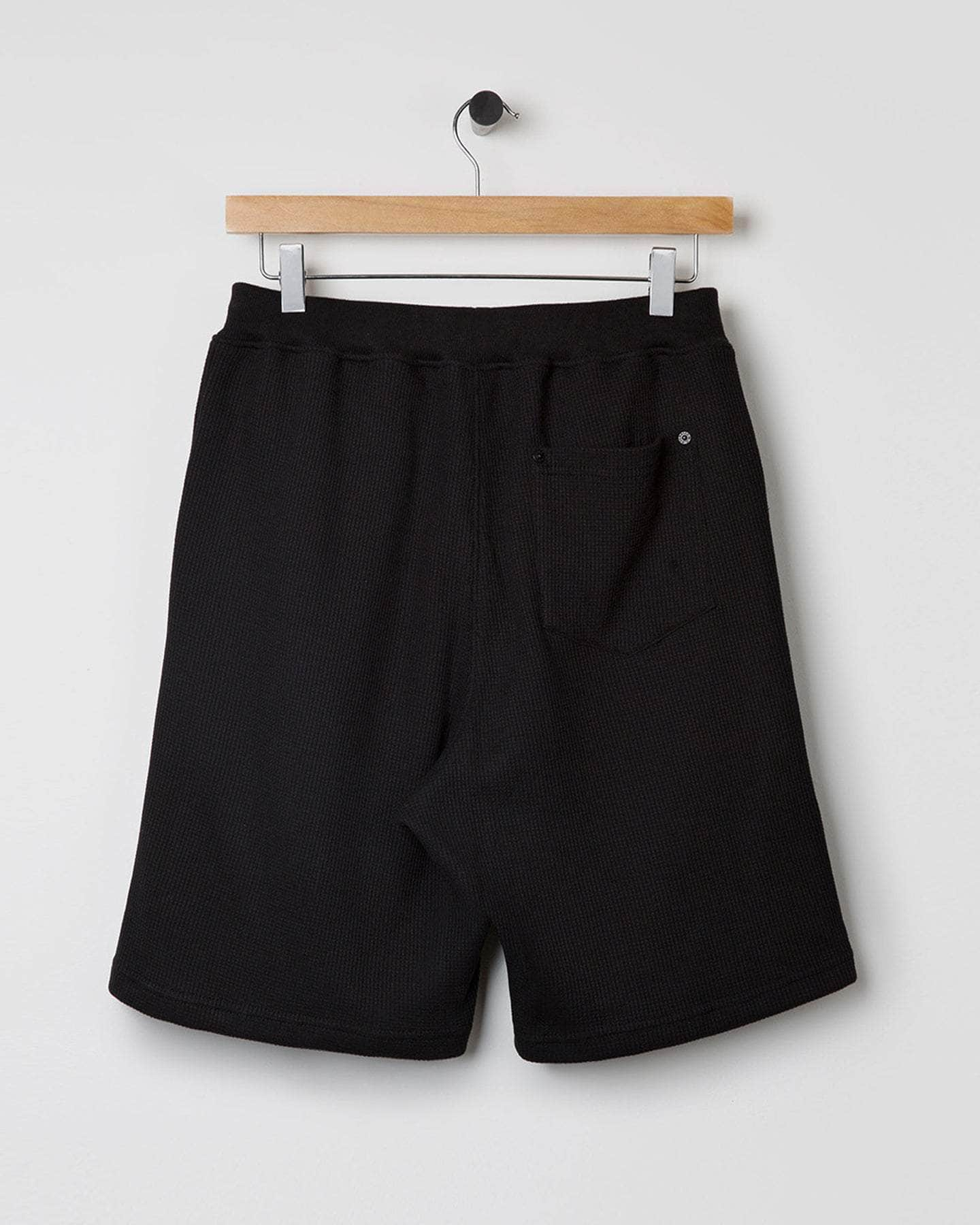 Double Waffle Jersey Shorts Black