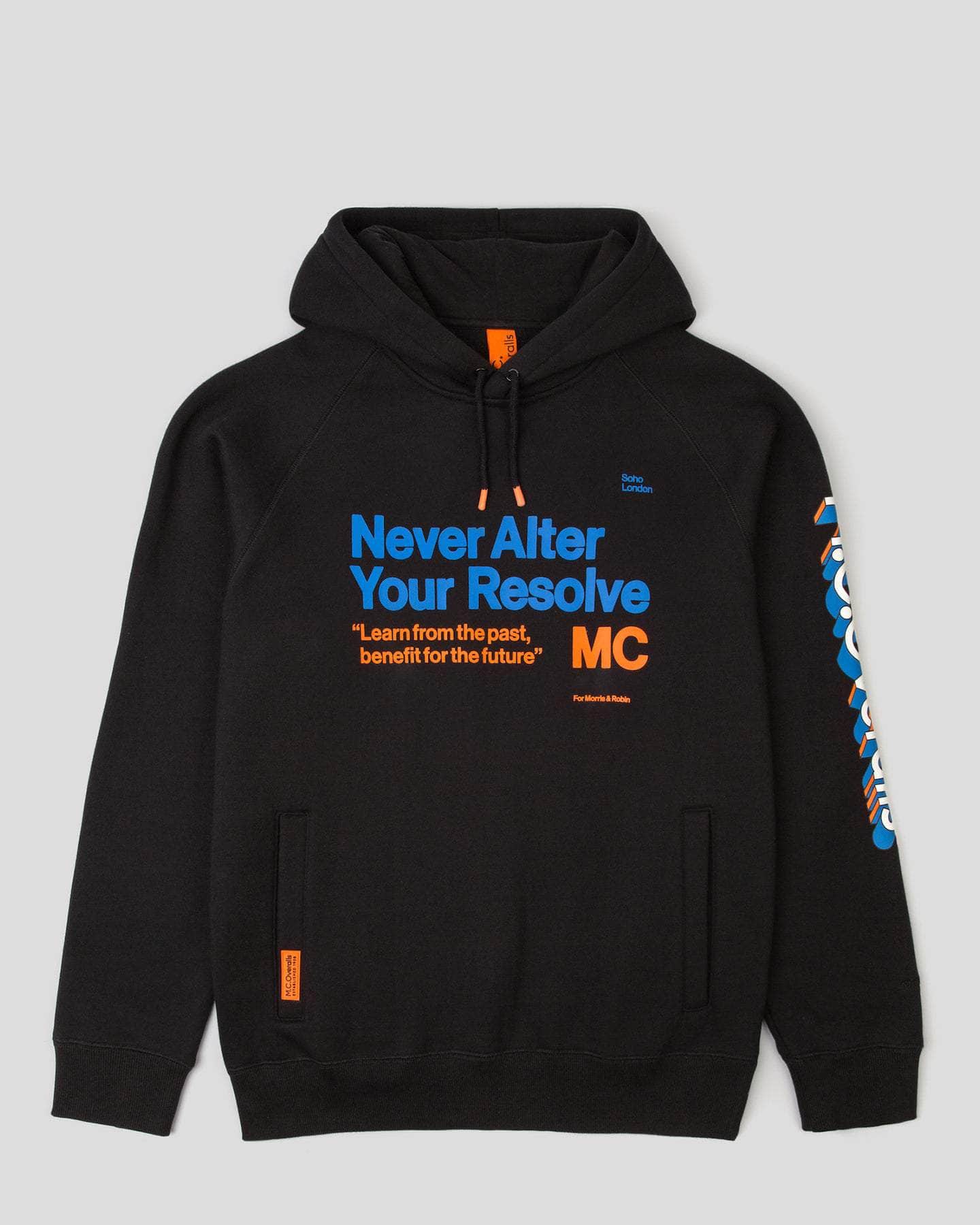 Never Alter Your Resolve Hoodie Black