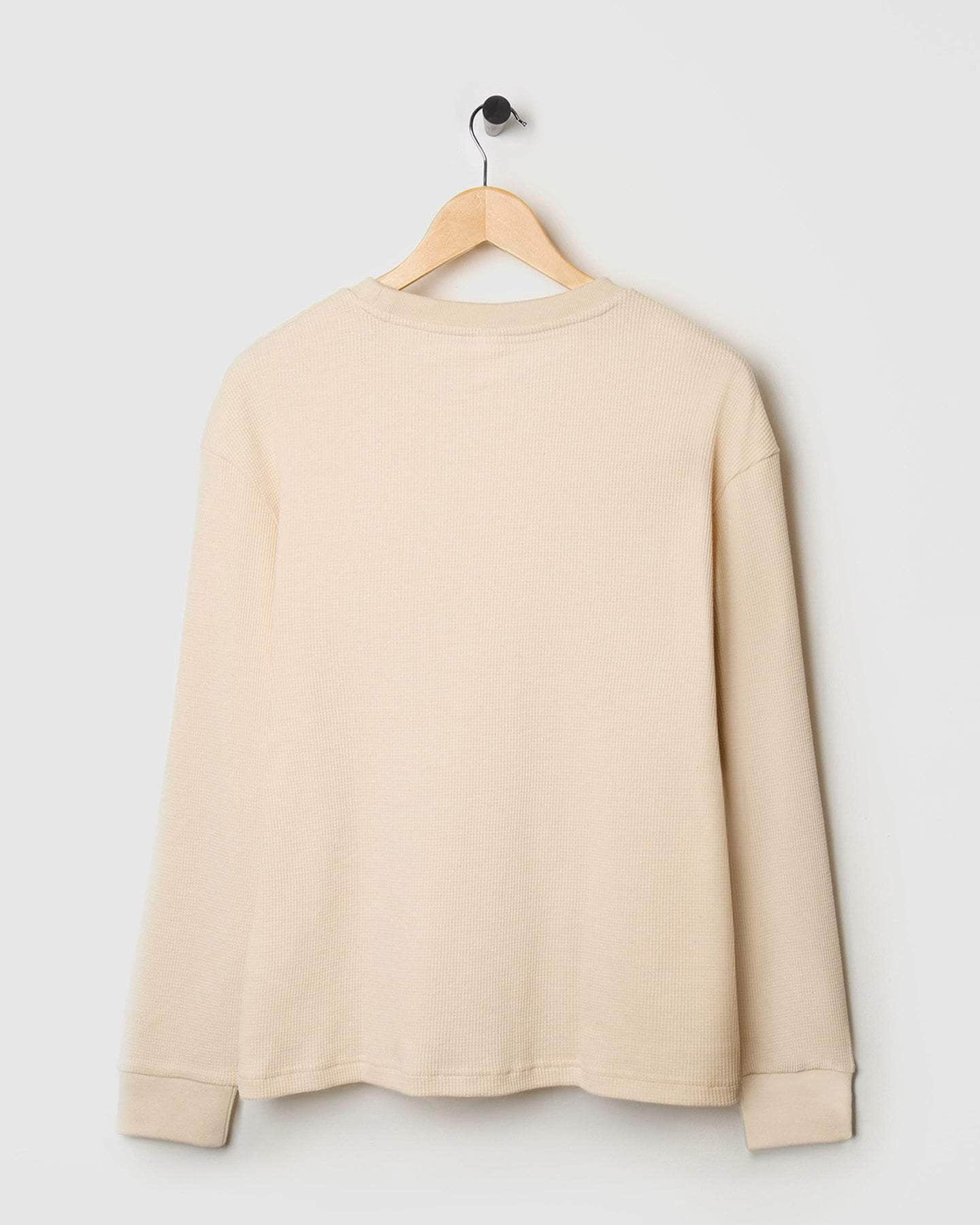 Waffle Jersey L/S T-Shirt Oatmeal