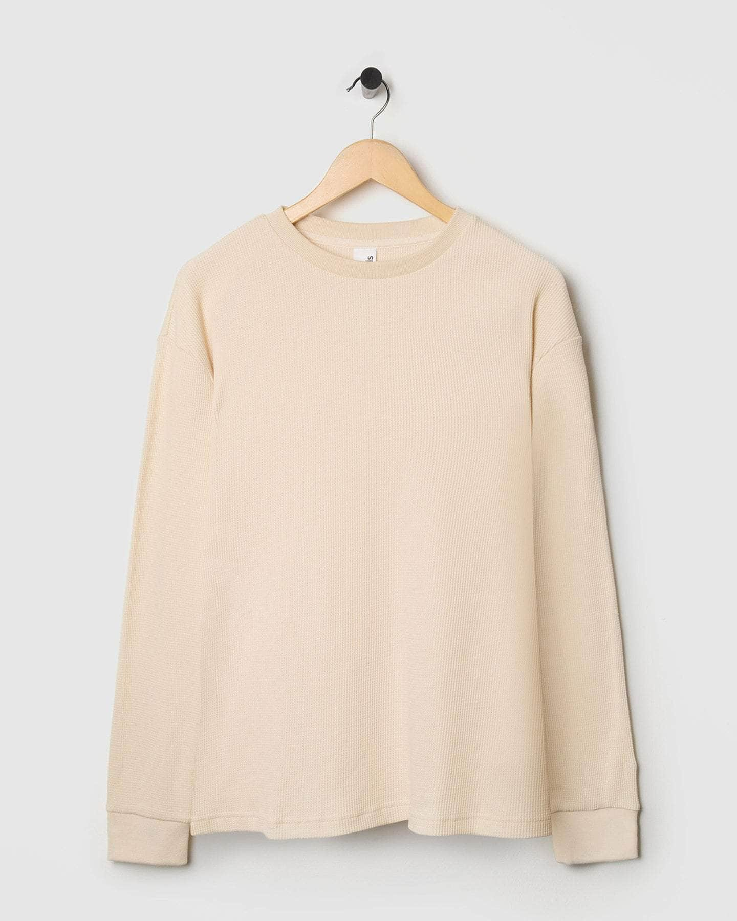 Waffle Jersey L/S T-Shirt Oatmeal