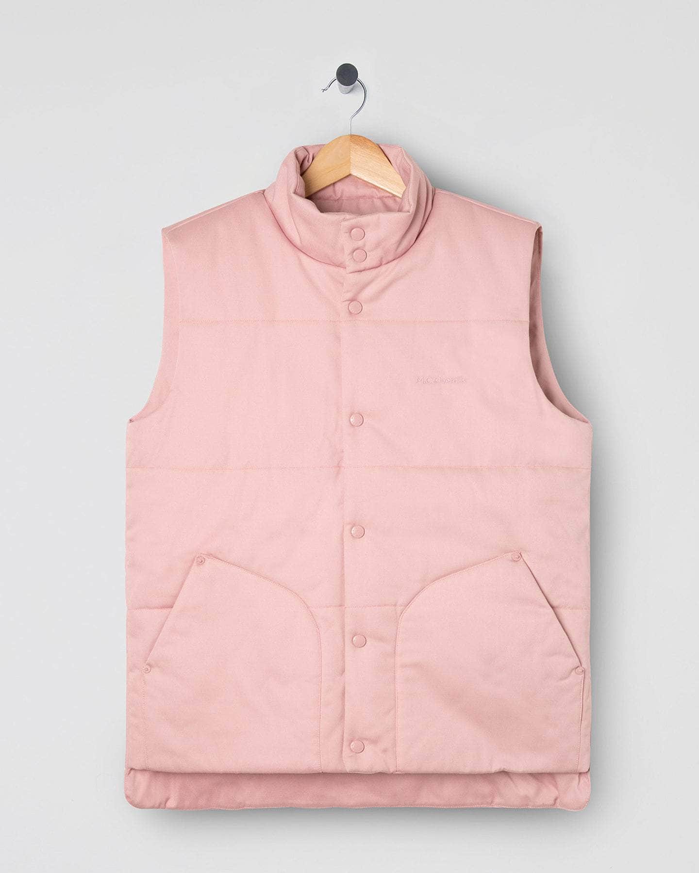 Classic Puffer Vest Dusty Pink