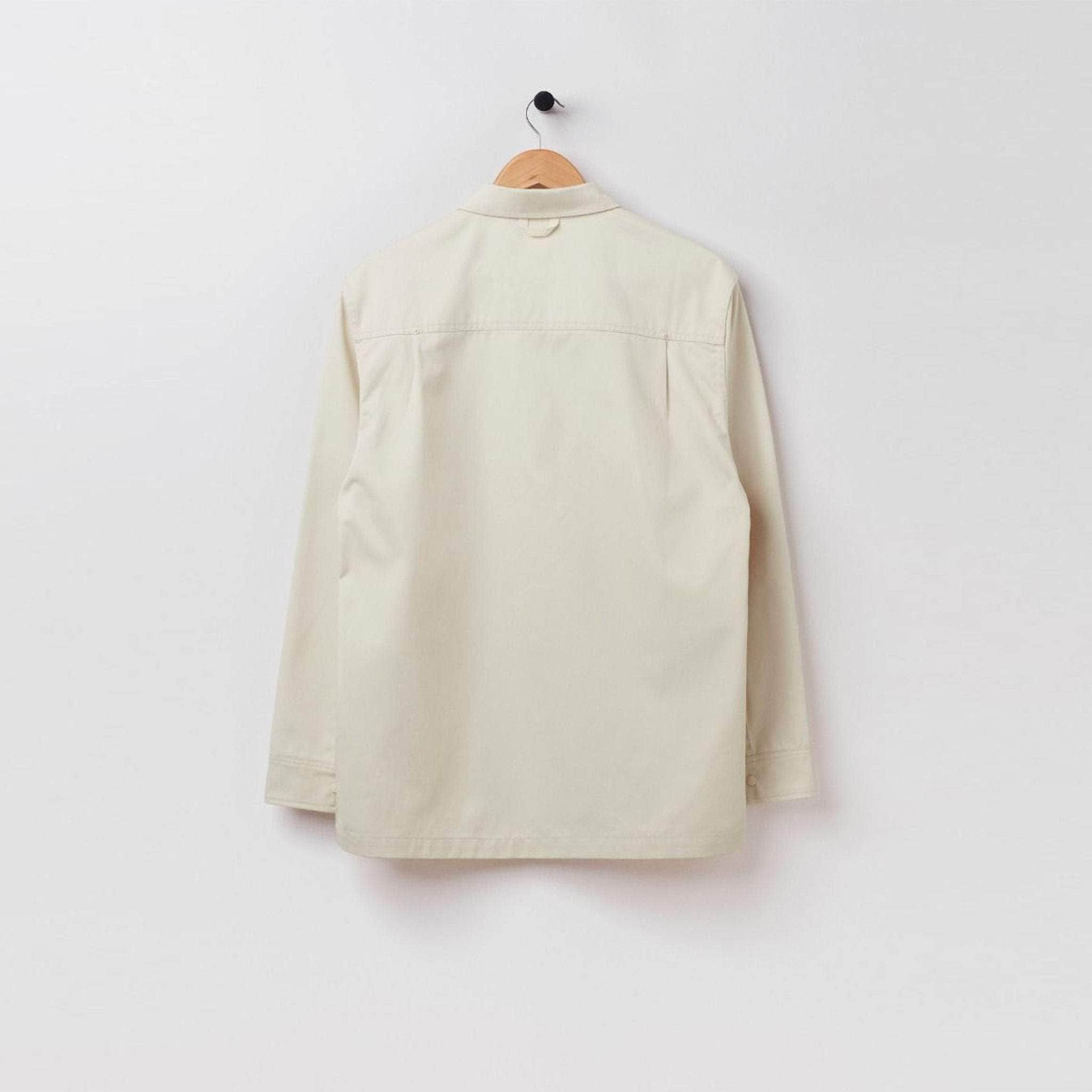 Relaxed Snap Button Shirt Oatmeal