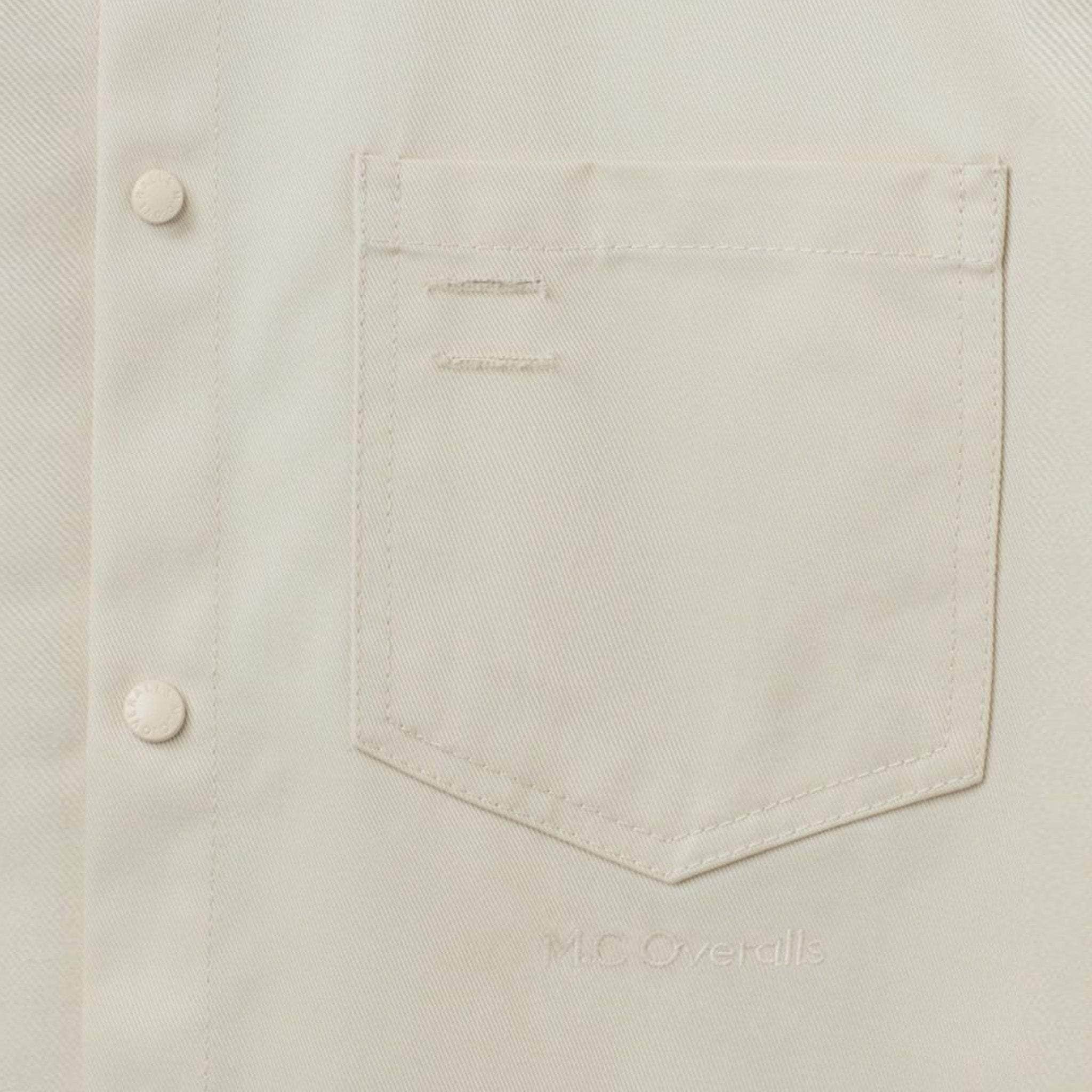 Relaxed Snap Button Shirt Oatmeal