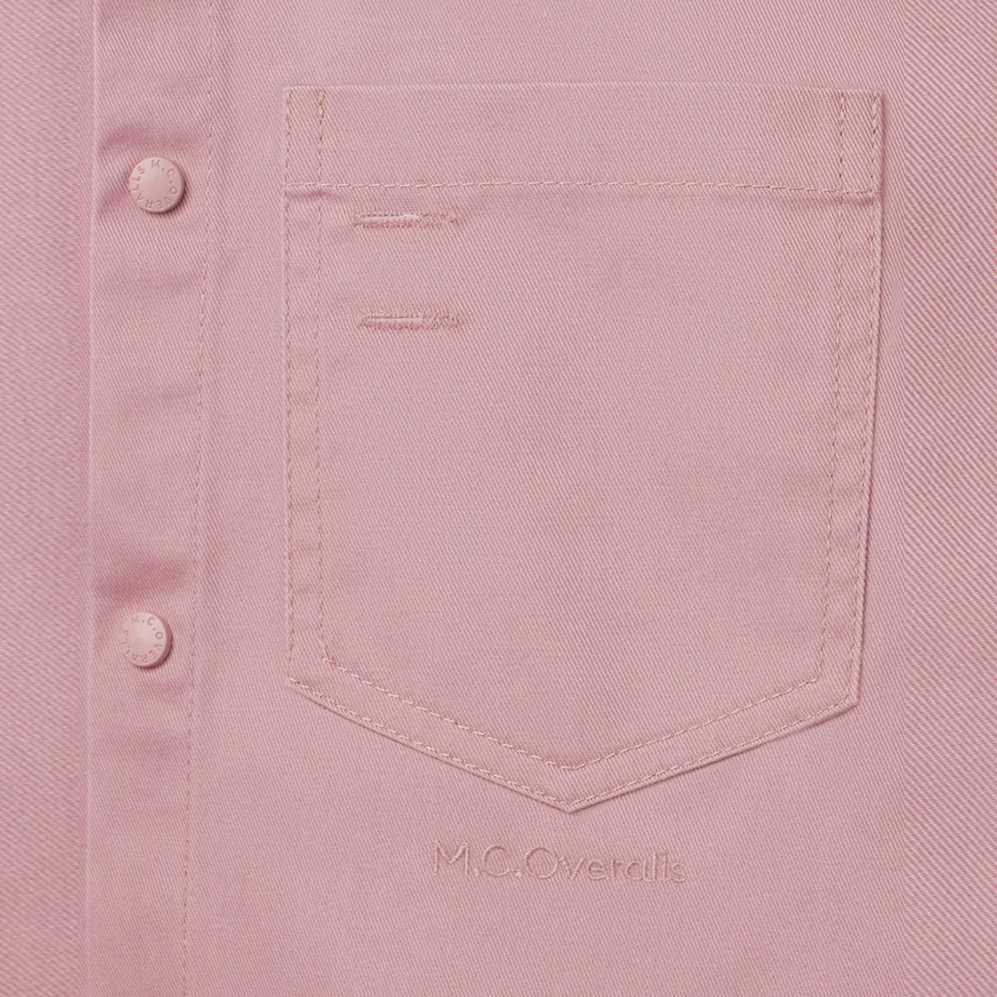 Relaxed Snap Button Shirt Dusty Pink